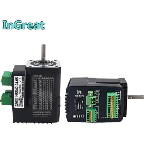 JMC 0.48Nm Closed Loop Motor Driver All- In-One NEMA17 42mm 24V DC Integrated DSP Hybrid Encoder Easy Servo IHSS42-24-05
