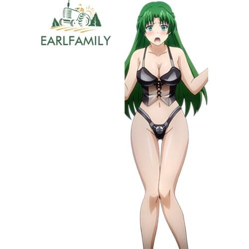 EARLFAMILY 13cm Super Sexy Girl Hagure Yuusha No Estetica Nanase Haruka Car Stickers Motorcycle Car Decal Accessories