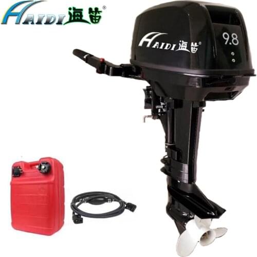 HaiDi 2 stroke 9.8 hp short shaft outboard motor with Hand startover Marine Engine boat kayak