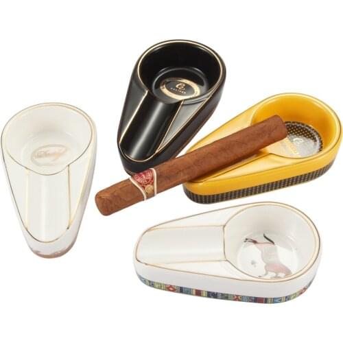 GALINER Mini Pocket Cigar Ashtray Outdoor Travel 1 Cigar Holder Ashtrays Smoking Accessories Portable Ash Tray