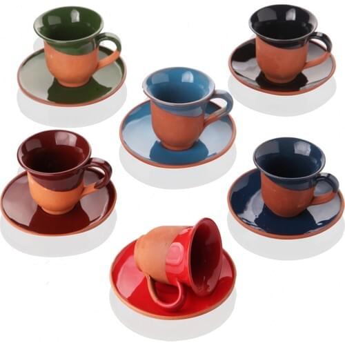 Queens Kitchen Natural Soil Above Color Engobed 6 personality Coffee Team