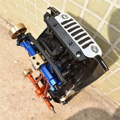 Brass Front & Rear Gearbox Housing Shell Cover Case Kits for AXIAL-1/24 4WD SCX24 DEADBOLT-AXI90081 RC Model Car Accessories