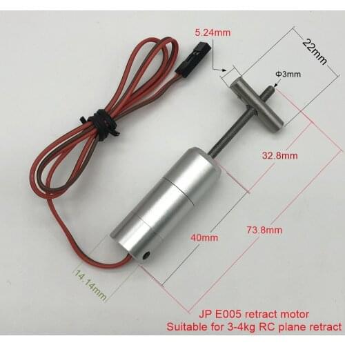JP Hobby Retract Motor ER005 With Guiding Slider For 3-4 kgs RC Plane Toy