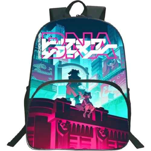 BRAND NEW ANIMAL Backpack Anime BNA Pattern Backpacks Casual Shoulder School Bags Boys Girls Bookbag Fashion Teenager Bagpack