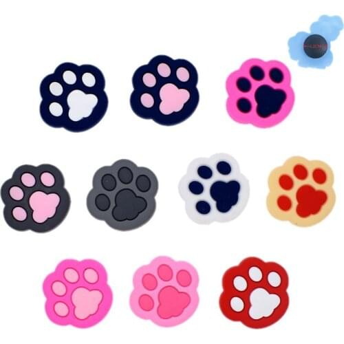 Wholesale 50PCS Dog Footprints Kids Lovely Shoe Accessories PVC Shoe Charms Fit Children Shoes Party Presents