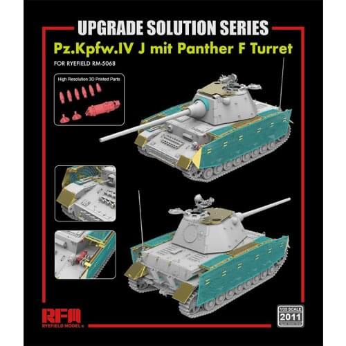 RYEFIELD RM-2011 Pz.Kpfw.IV J mit Panther F Turret UPGRADE SOLUTION SERIES model kit