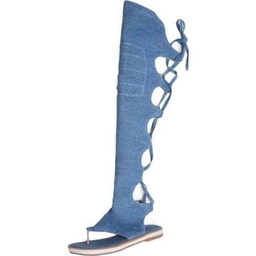 Sandals women summer flat sandals casual Roman sandals gladiator fashion knee high women summer boots beach sandals for women