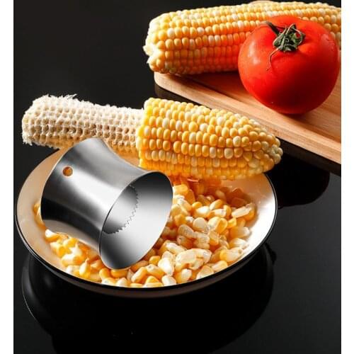 Corn Stripper Food Grade Sharp Stainless Steel Cob Stripper Fruit Vegetable Tools for Kitchen Accessories