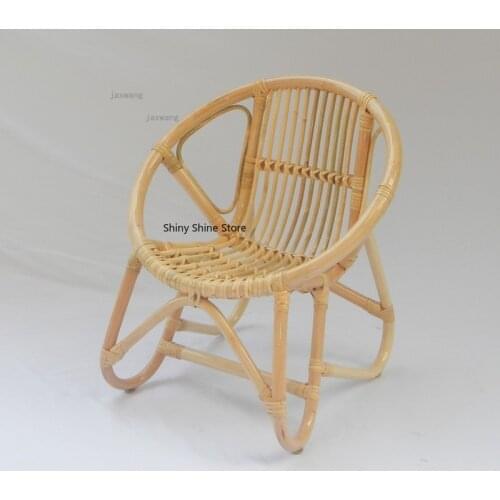 Japanese Style Childrens Bedroom Rattan Back Chairs Balcony Dormitory Leisure Chair Restaurant Living Room Homeschool Chair jl