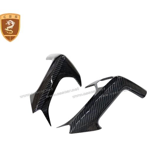 Real Carbon Fiber Inner Door Handle Stick On Type Interior Trim Cover For Lamborghini Huracan LP610 LP580