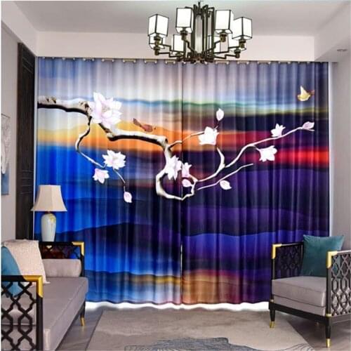 Blackout curtain New curtain simple modern personality color curtains living room bedroom