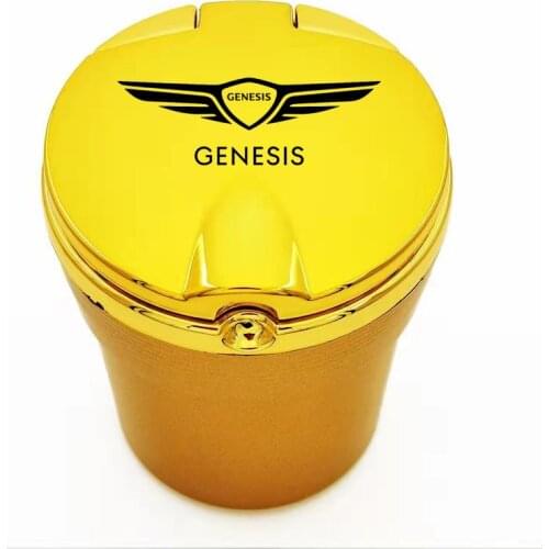 1pcs Car ashtray for Hyundai Genesis G90 GV80 G70 G80 2017 - 2021 personality creative car cigarette butts trash can with lid