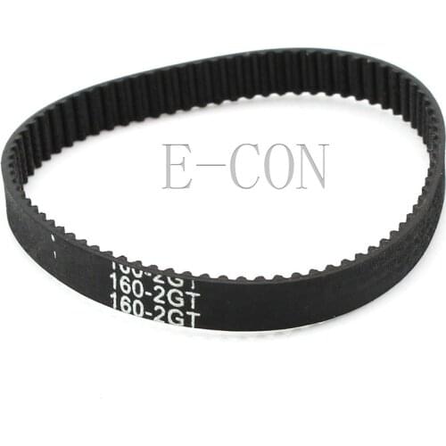 10pcs/lot 160-GT2 Loop Timing Belt Width 6mm GT2 Belt Rubber Fiberglass Inner Length 160mm 80 Teeth for GT2 Timing Pulley