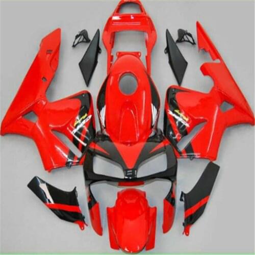 100% Fit mold body for CBR600RR F5 03 04 CBR 600RR 03-04 CBR600 RR 2003 2004 red black fairing kit