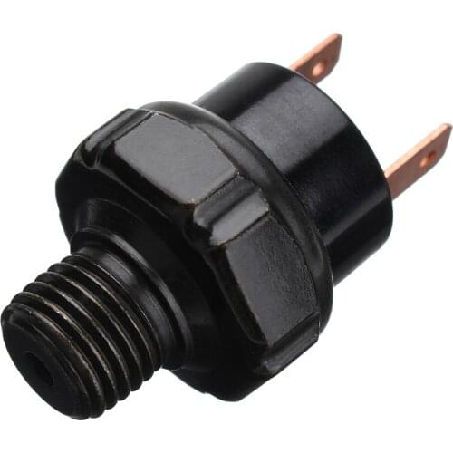 2 Pieces 1/4 Male NPT Thread Train Horn Trumpet Air Compressor Pressure Control Switch - Black 90-120PSI