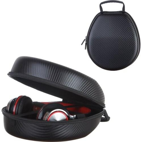 Outdoor Traveling Carry EVA Case Earphone Earphones Protective Storage Portable Handle Bag Headset Pouch for Universal Headphone