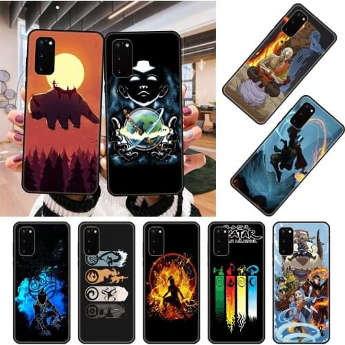 Phone Case For SamSung Galaxy S10 S20 S9 S7 S8 S6 Plus Edge E Lite Ultra Black Cover Bumper Luxury Back Anime Avatar Airbender