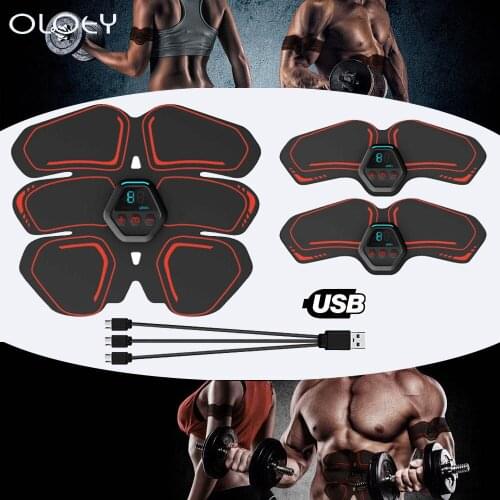 Muscle Electro Stimulator ABS Electrostimulator Abdominal EMS Electric Massager Training Apparatus Fitness Machine Building Body