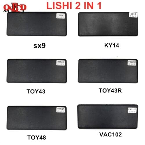 HKOBDII 2 In1 Genuine LiShi Car/Auto Repair Tool for SX9 SZ14 TOY43 TOY43R TOY48 VAC102 WT47T YH65 YM28 YM30 Key Pick and Repair