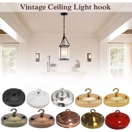 Lamp Base Hook 110mm Diameter Vintage Retro Antique Bulb Chandelier Fitting Plate Rose Ceiling Holder Accessory Lamp Hook L L1O3