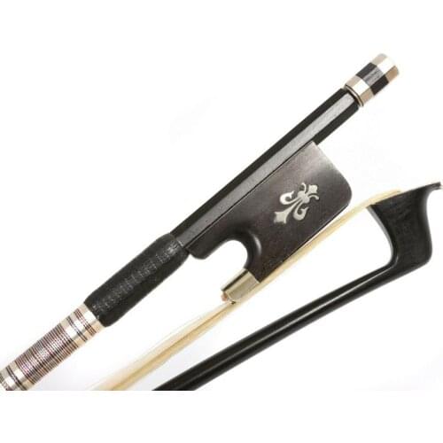 New Professional Carbon fiber viola bow ebony frog Natural Bow Hair Viola parts