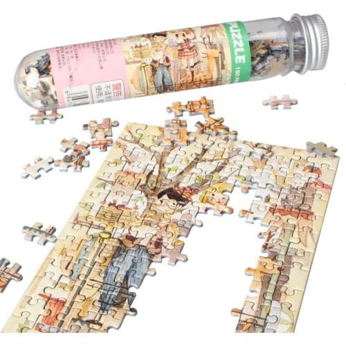 150 pieces mini puzzle star sky test tube puzzle pocket Jigsaw children adult reduce stress anti-stress toy educational toy gift
