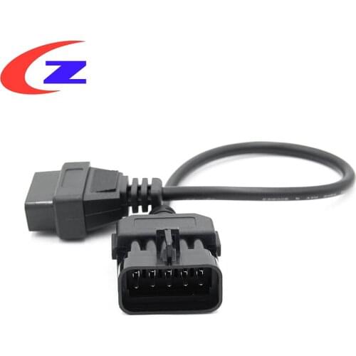 OBD Connector For Opel 10pin OBD to OBD2 16Pin Connector Adapter For Opel OP COM OBD Car Diagnostic Tool OBD Extension Cable
