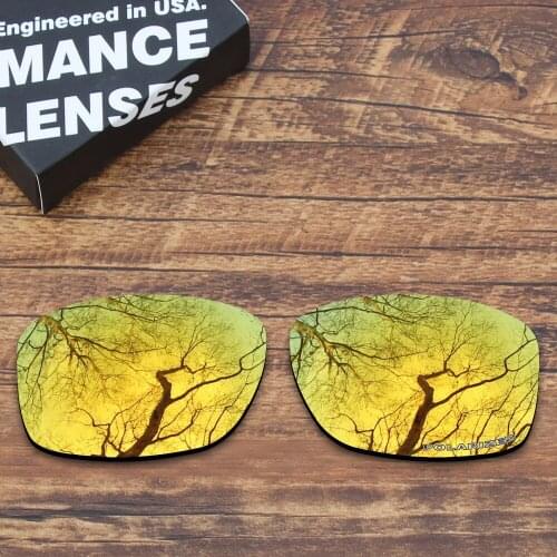 ToughAsNails Resist Seawater Corrosion Polarized Replacement Lenses for Oakley Jupiter Squared Sunglasses Gold Mirrored