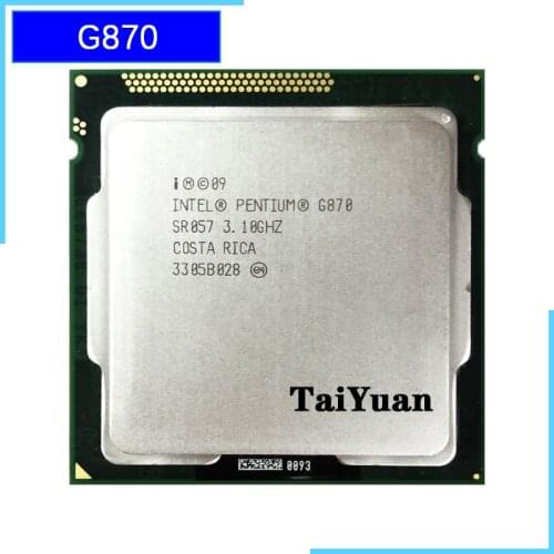 Intel Pentium G870 3.1 GHz Dual-Core CPU Processor 3M 65W LGA 1155