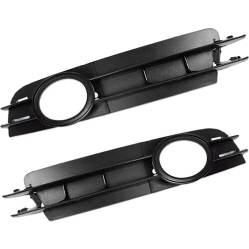 Car Front Bumper Driving Fog Lights Cover Lamp Frame Trim For- A6L/C6 2005-2008