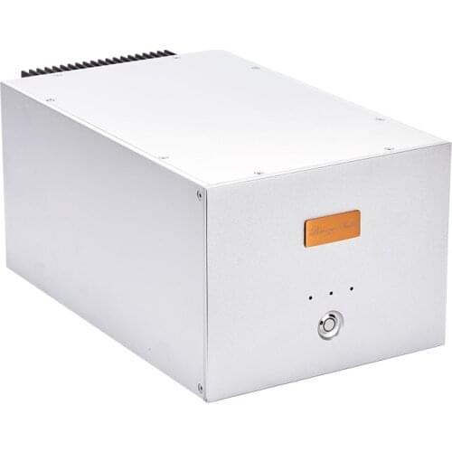 Silver Mono amplifier Aluminum chassis amplifier DIY enclosure Mono case Cabinet Power Amp box with heatsink