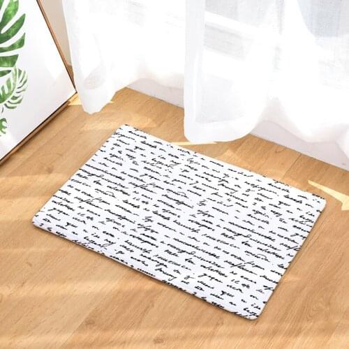 Modern Geometric Pattern Floor Mats Living Rooms Anti-slip Carpet for Bedroom Kitchen Bathroom Rug Welcome Mats for Front Door