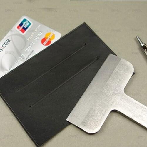 1-2Pcs/Set 45Steel Clutch Bag Photo Slot Cut Tool Straight Cutter Leather Craft Wallet Card Holder Stripe Hand Punch Accessories