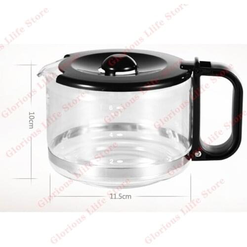 600ml Coffee Machine Glass Pot IR8l71 Suiit For household drip Coffee machine accessories 0.6L handhold coffee glass Pot