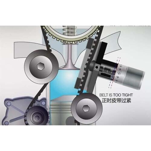 Vehicle belt tensioner Belt tightening gauge auto repair tool NO.A0779
