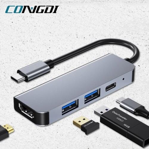 USB C Hub USB 3.0 Type C to HDMI-compatible Adapter Converter PD for Macbook Pro Laptop Huawei P20 Pro USB HUB 3.0 2.0 Port