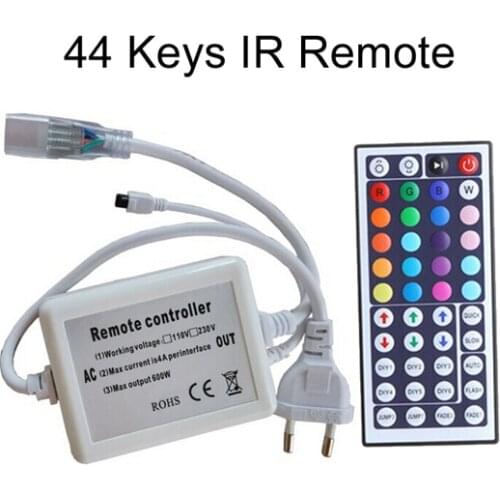 10pcs AC110V 220V 600W high voltage LED RF IR controller Touch Panel remote RGB controller,5050/3528 LED Strip tape Controller