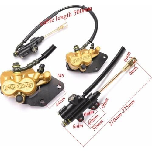 Rear Hydraulic Disc Brake Assembly Caliper Master Cylinder caliper pads For Pit Dirt Bike SSR Trail Bike