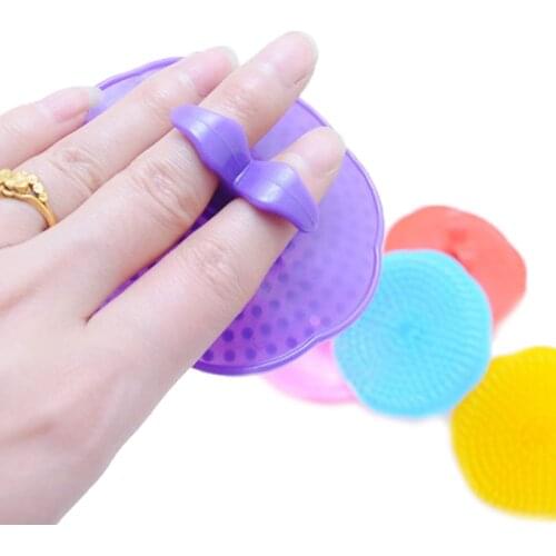 1Pcs Soft Silicone Shampoo brush Head massage hair comb Clean scalp brush Head Scalp Massager Washing Hair Massage Comb
