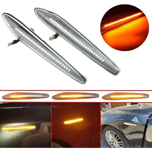 2Pcs LED Dynamic Turn Signal LED Light Side Indicator For Alfa Romeo Boera Spider 159 Sportwagon Typ 939