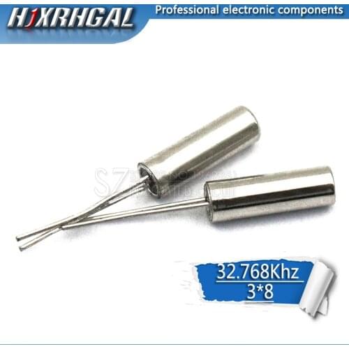 20pcs 32.768KHz Error 20ppm 3*8 32.768K 12.5pF Cylinder quartz resonator hjxrhgal