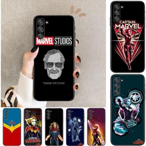 Marvel caption marvel Phone cover hull For SamSung Galaxy S8 S9 S10E S20 S21 S5 S30 Plus S20 fe 5G Lite Ultra black soft case