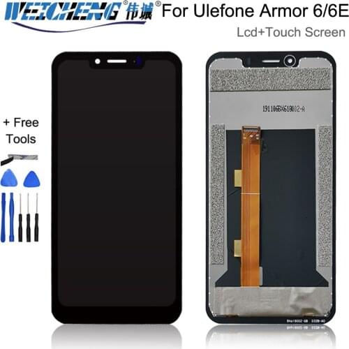 6.2 inch For Ulefone Armor 6 6E LCD Display Touch Screen Assembly Repair Parts For Ulefone Armor 6E Screen LCD Display