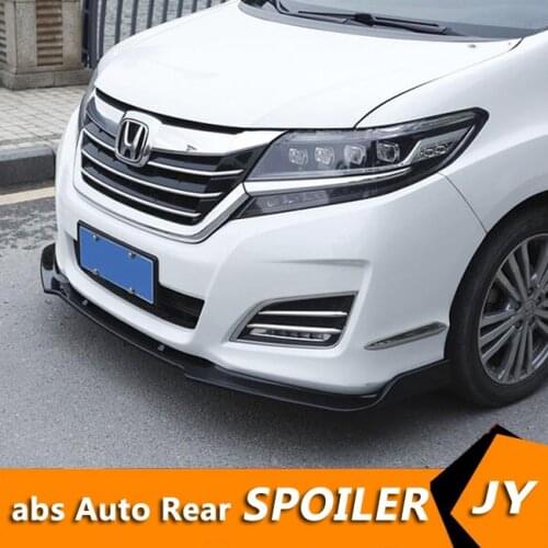 For Honda Odyssey Body kit spoiler 2017-2018 For ELYSION DC ABS Rear lip rear spoiler front Bumper Diffuser Bumpers Protector