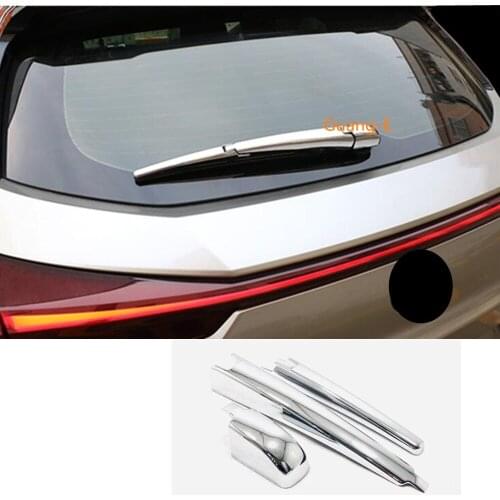 For Lexus UX 200H 250H 260H 2019 2020 2021 Car Detector ABS Chrome Rear Back Glass Wiper Nozzle Cover Frame Trim Tail Window
