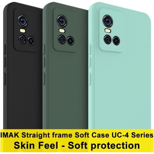 For VIVO S10 5G Case IMAK Thin Soft TPU Straight Frame Back Cover Phone Cases For Vivo S10 5G