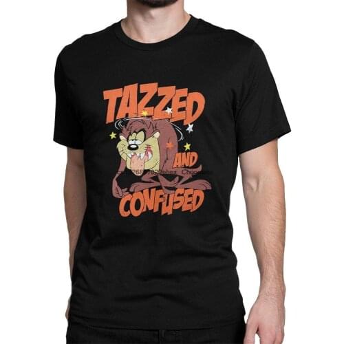 Tazzed and Confused Taz T Shirt Looney Tunes Tasmanian Devil Tee 100% Cotton Tee Mens and Womens Sizes