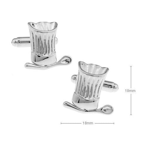 Hot Sale Cufflinks Cuff Links Funny Chef Hat Cufflinks Shirts Buttons Stud Copper Made Mens Gift Fashion Jewelry 20pairs/lot