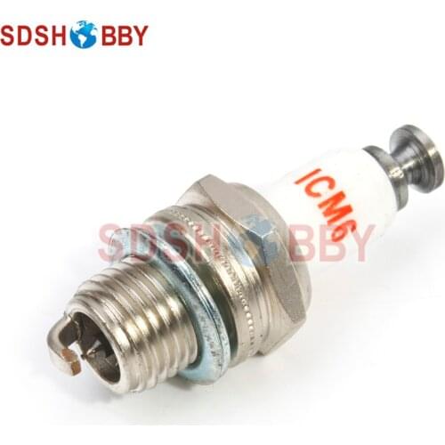 Rcexl CM6-10mm Iridium Spark Plug for Gas/ Petrol Engine DLE30, DLE55, DLE111, DLA56, DLA32, DLA112, EME55