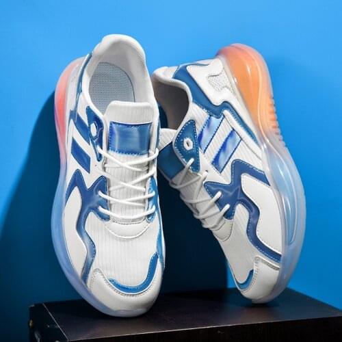 New Mens Running Shoes Breathable Reflective Sneakers High Quality Rubber No-slip Sports Shoes Comfortable All-match Zapatillas